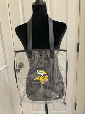 Minnesota Vikings Clear Tote Bag Used Twice